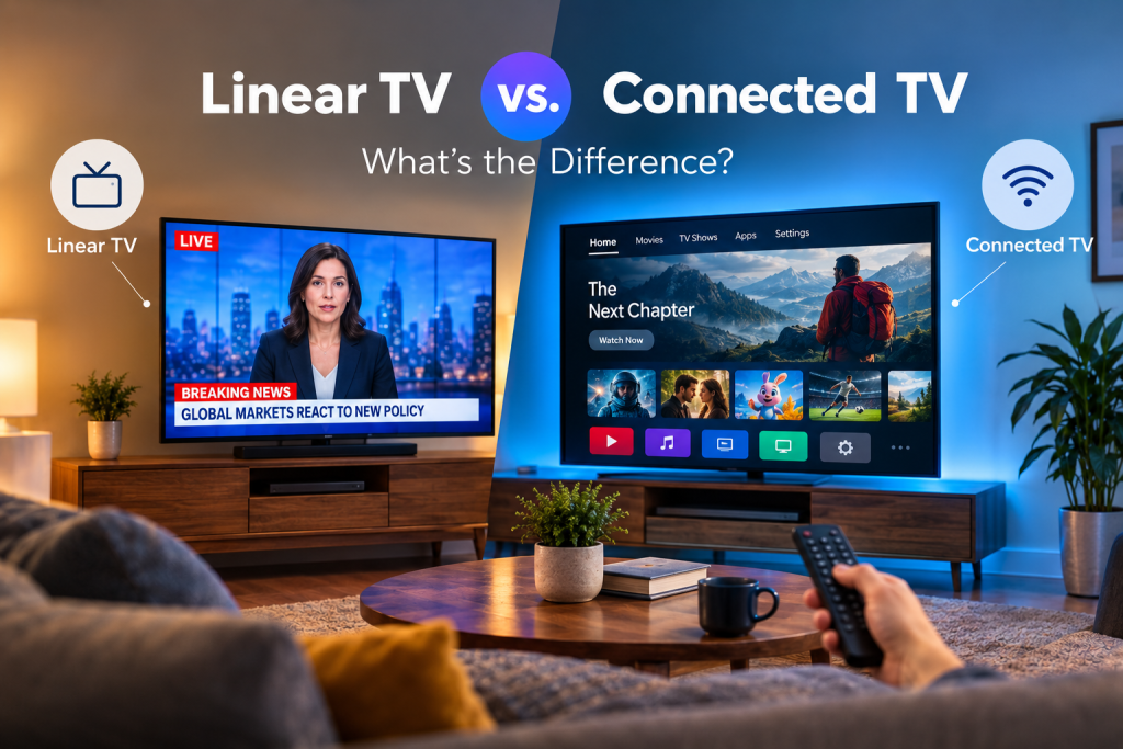Linear TV vs. Connected TV Differences, Benefits, and Strategies